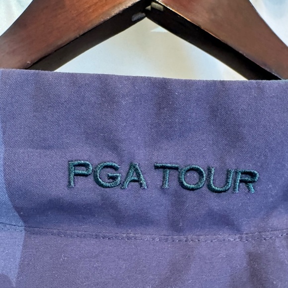 PGA Tour TPC Tampa Bay 1/4 Zip Windbreaker Golf Vest XL Navy Green - Picture 3 of 8